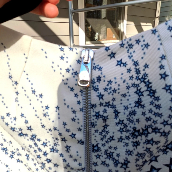 Land's End Cotton Short Sleeve Dress with Stars sz 6 - Picture 8 of 8